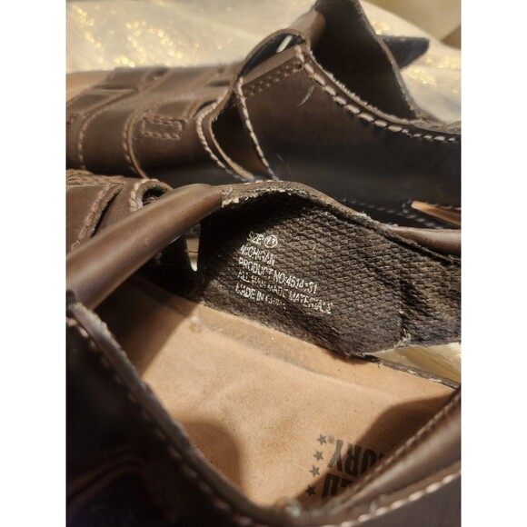 Vintage Faded Glory Fisherman Michigan Platform Sandals Mens Brown Y2K Chunky 13